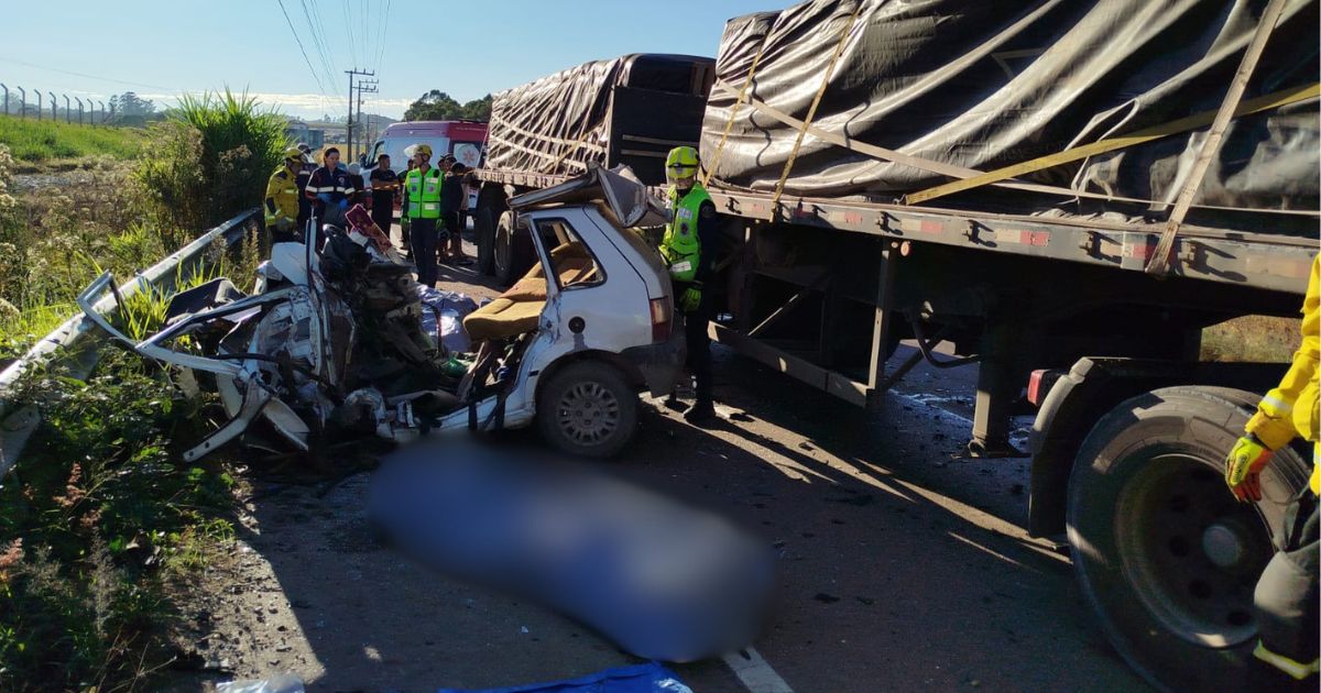 Cinco pessoas morreram em acidente grave na SC-110Foto: Divulgação/CBMSC/ND Mais