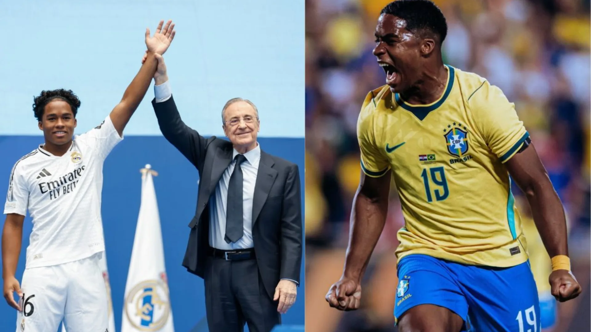 Endrick fala sobre Ancelotti e vaga na Seleção.| Foto: Reprodução SBT News/ Divulgação