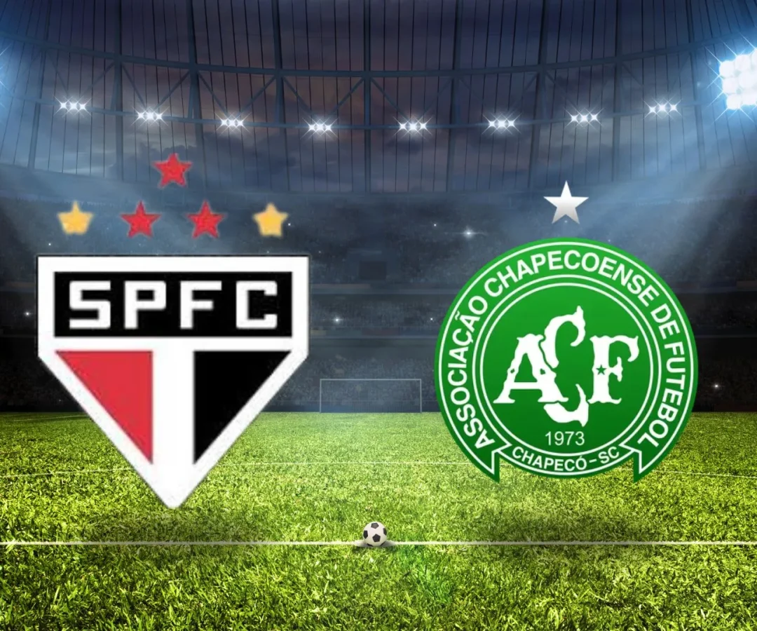São Paulo x Chapecoense onde assistir e escalações.| Foto: Reprodução SCC10