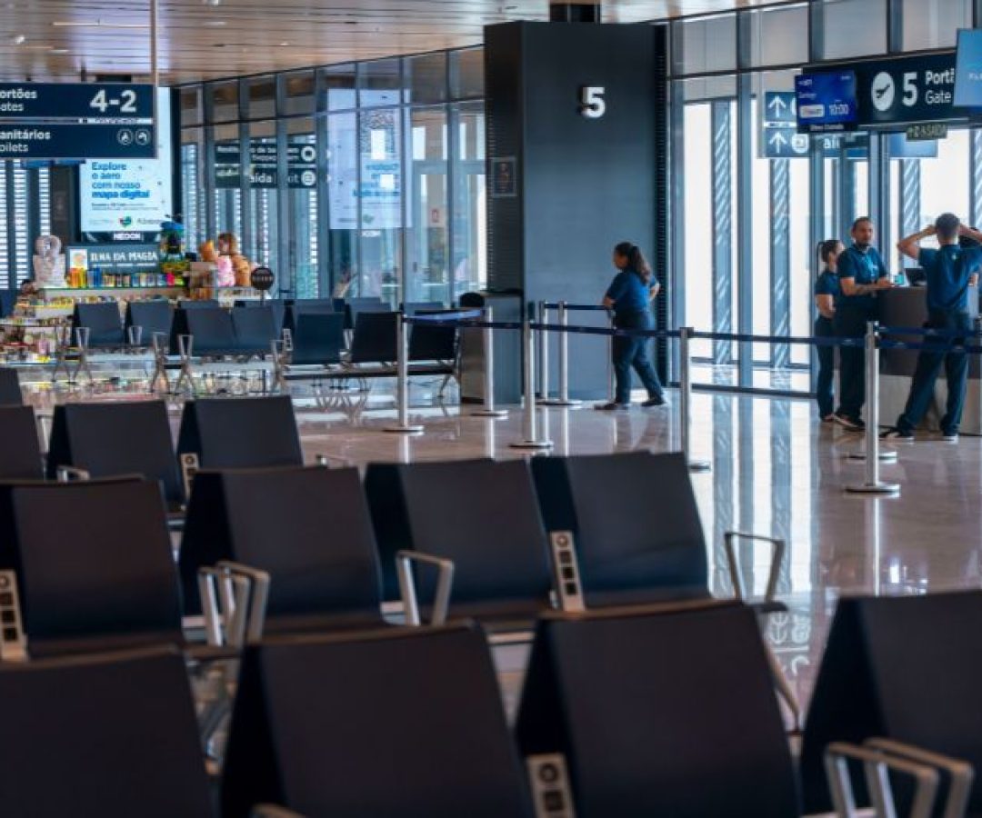 Sala de embarque internacional do Aeroporto de FlorianÃ³polis terÃ¡ ampliaÃ§Ãµes para ate...