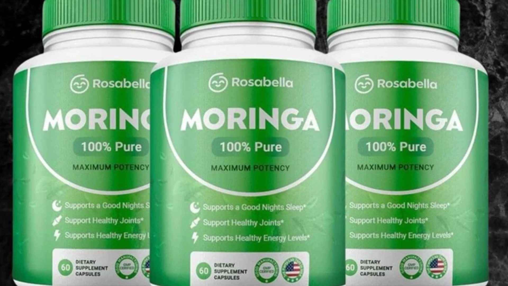 1 de 1 Imagem dos fracos do produto da Rosabella Moringa 100% Pure. Metrópoles - Foto: Divulgação