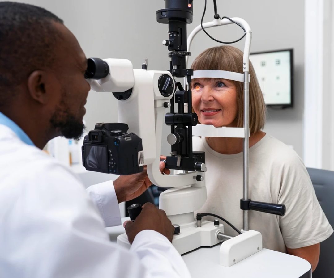 1 de 1 consultório médico e paciente no oftalmologista. Metrópoles - Foto: Freepik