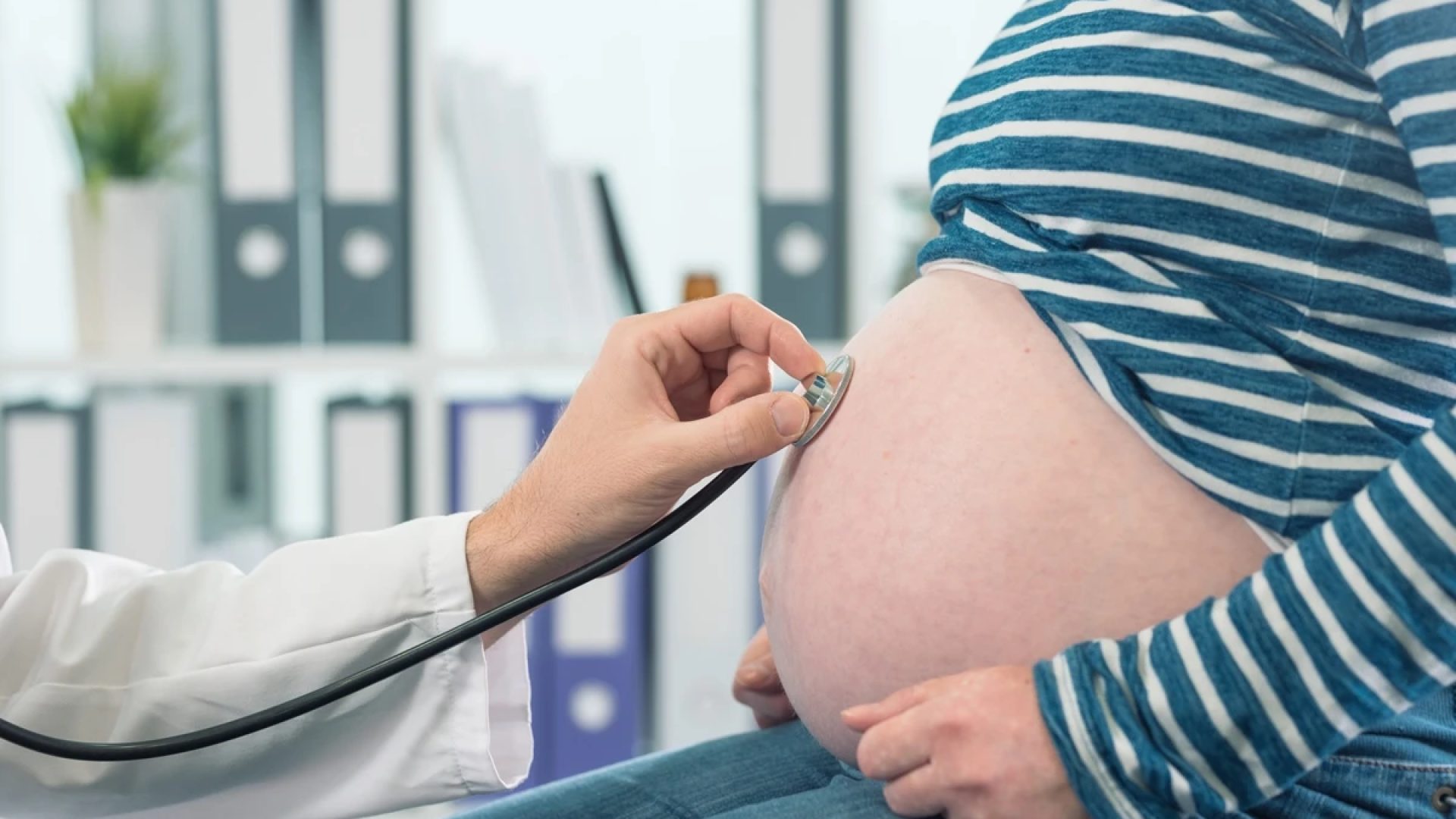 1 de 1 Médico examina barriga de gestante - Metrópoles - Foto: stevanovicigor/ Getty Images