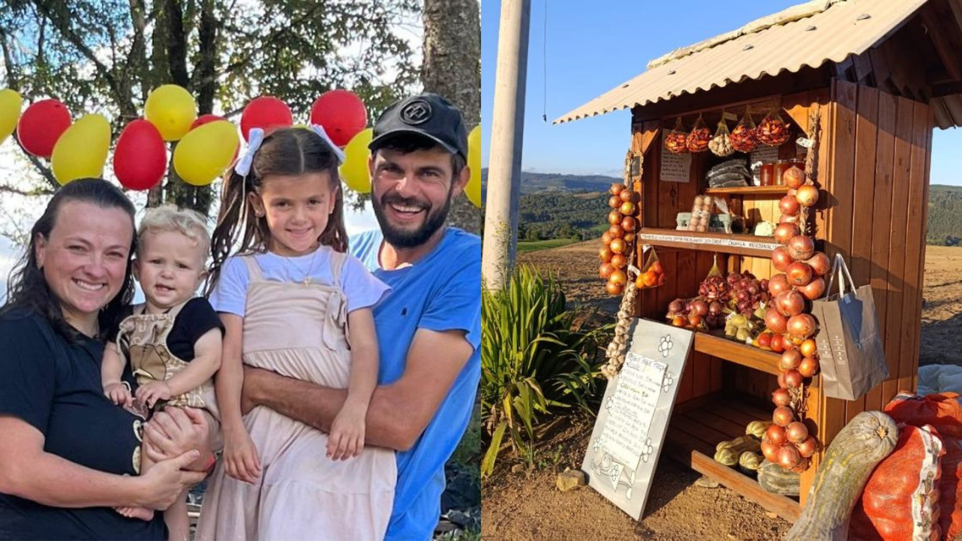 FamÃ­lia criou banca da confianÃ§a em momento de crise e viralizou em SCFoto: Arquivo pessoal...